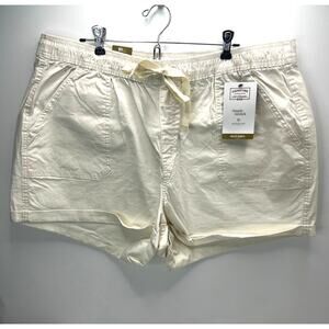 Levi's Breezy Pull On Casual Shorts Ecru Women Plus Size 22 NWT